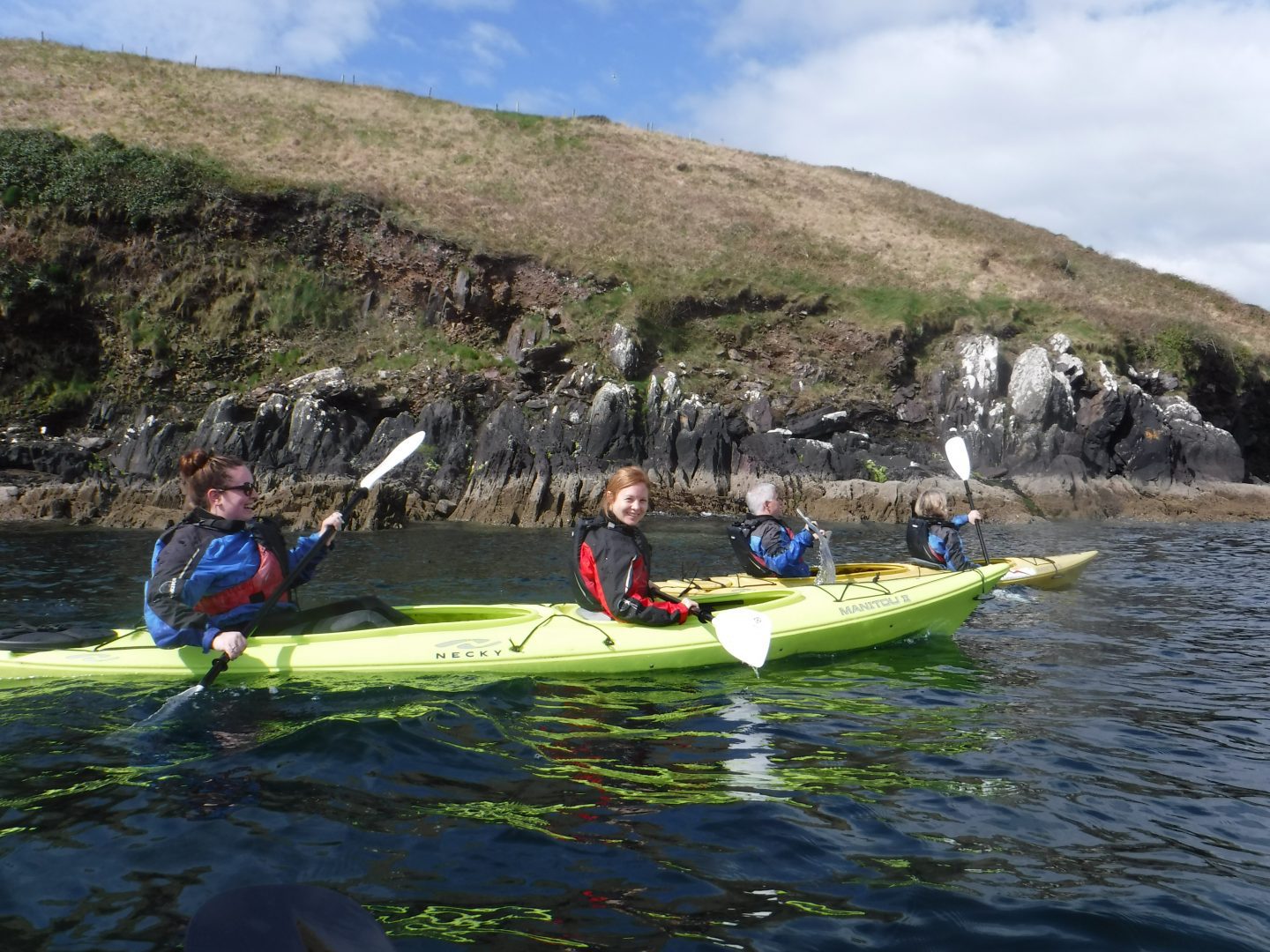 Kayaking on the Irish coast