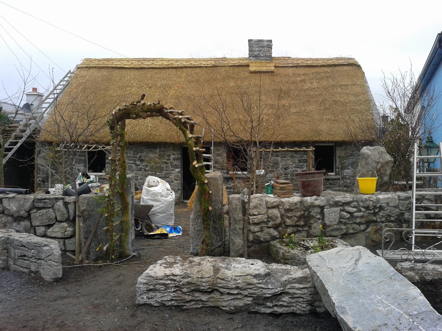 an authentic Claddagh Thatched Cottage in Galway