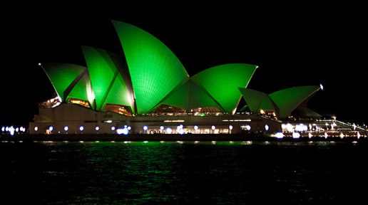 A green Sydney opera house
