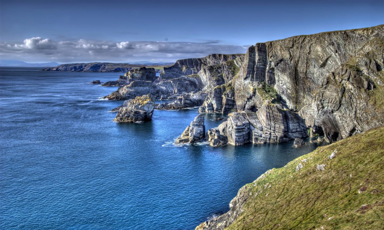 Mizen Head is located on the start of the South side of the Wild Atlantic Way