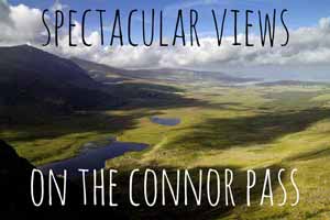 Spectacular Connor Pass Scenery on your Small Group Tour of Ireland