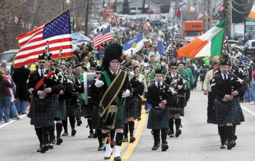 An Irish parade in America