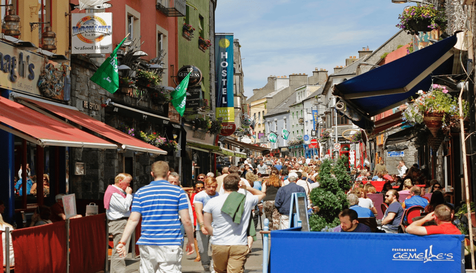 Busy Galway Street