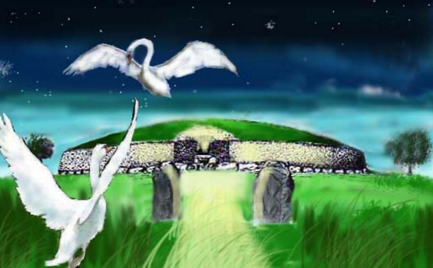 painting of an irish ruin
