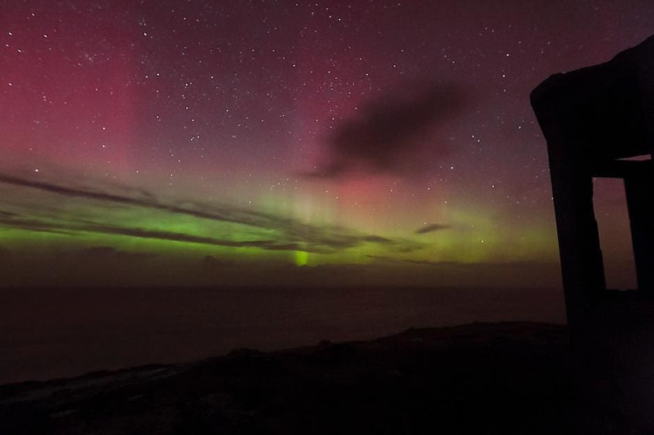 The Northern Lights at Malin Head