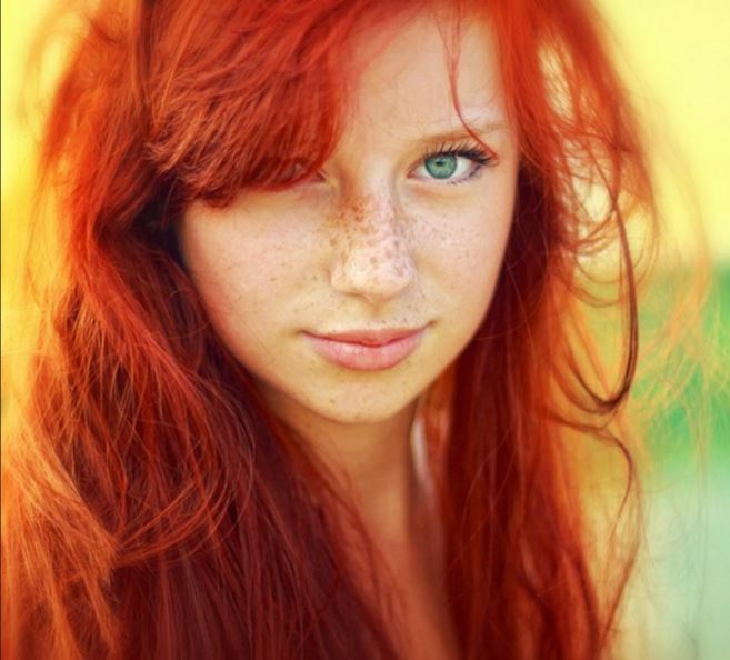 a red haired woman