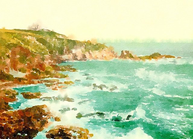 Painting of the Irish Coast