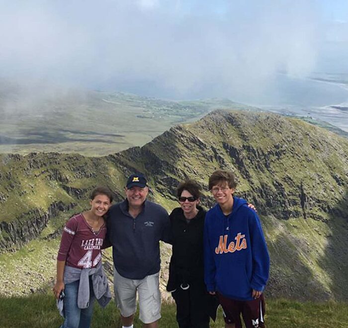 Group hiking in Ireland