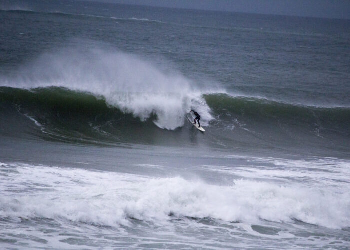 Surfing on the north coast of portrush