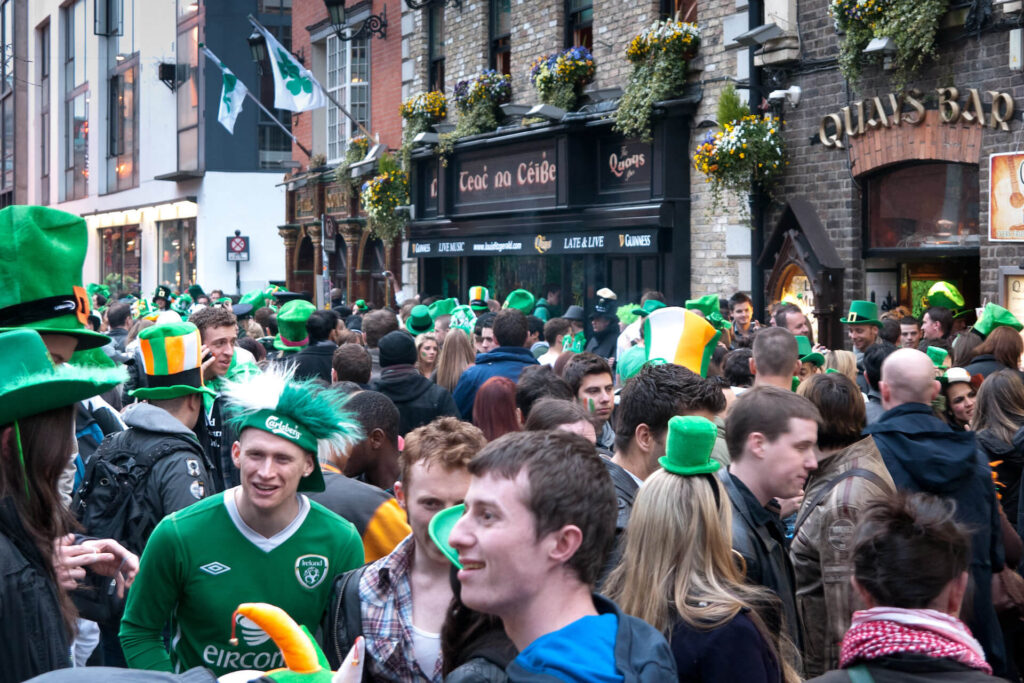 St. Patrick's Day, Dublin crowd