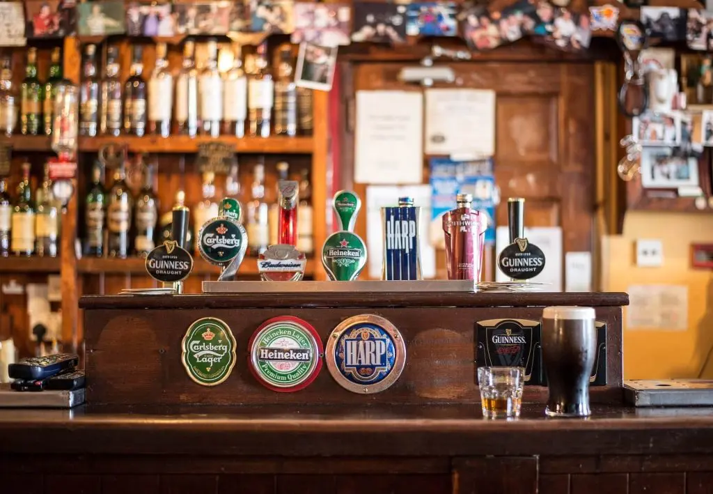 Ireland bar tabs