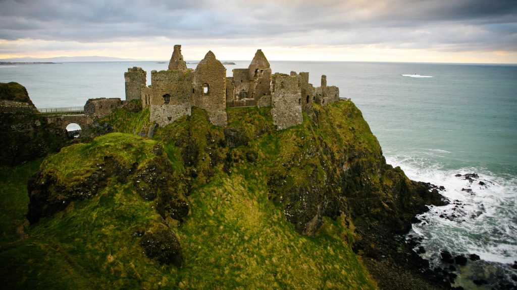 Castle ruins on cliff
