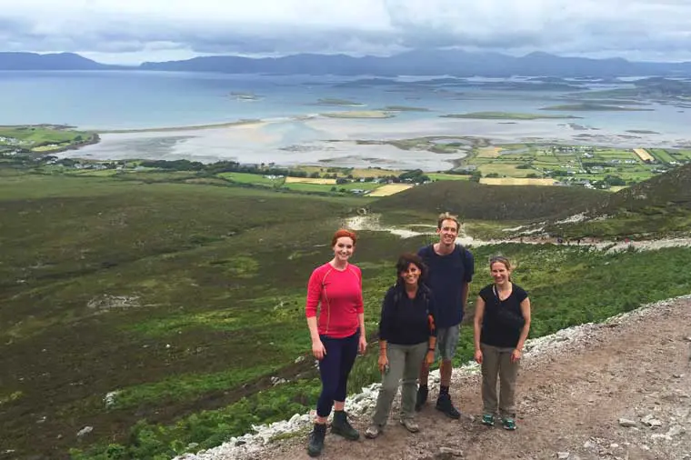 Family in Croagh Patrick