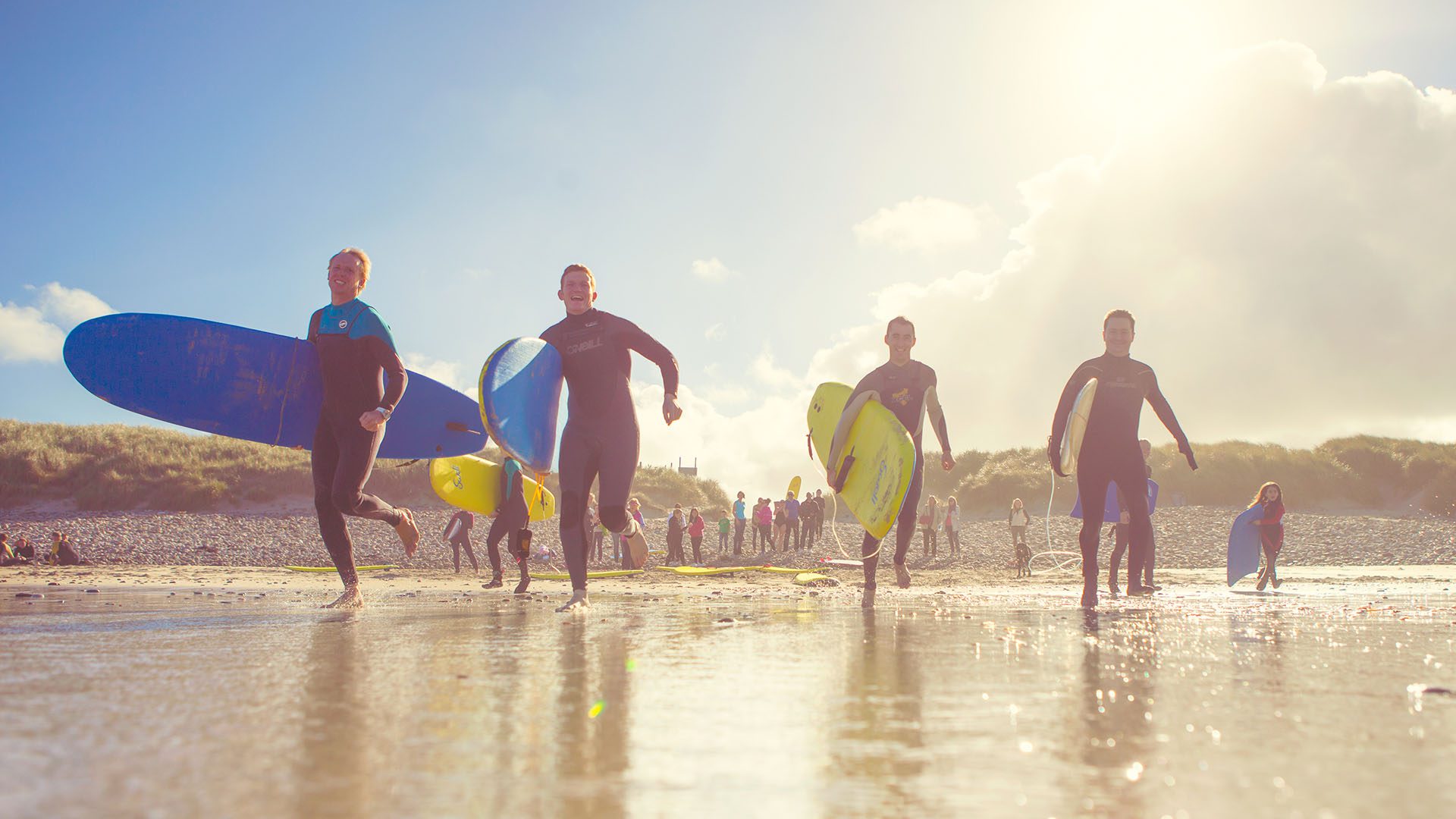 Surfers in Ireland