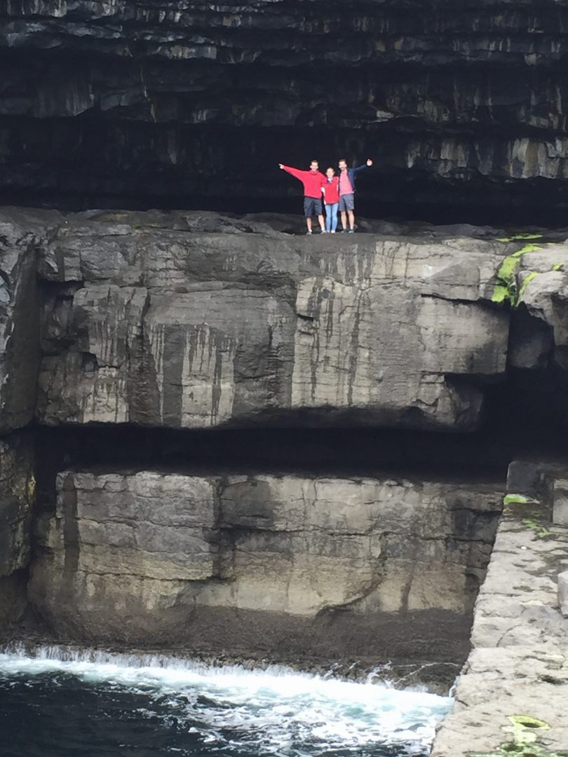 People in a cave in Ireland