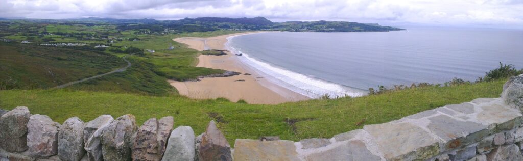 panoramic view of Ireland ocean