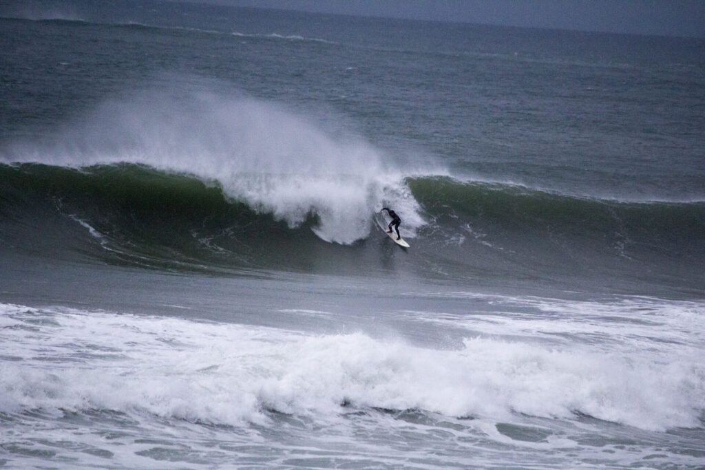 Surfing on the north coast of portrush