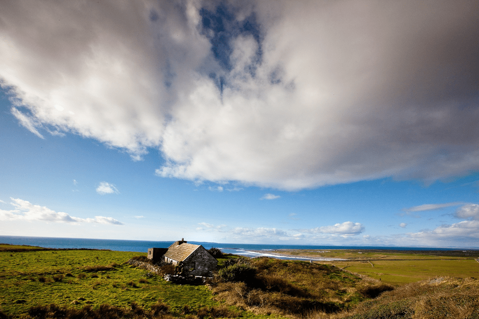 An abandoned house on the Irish coast