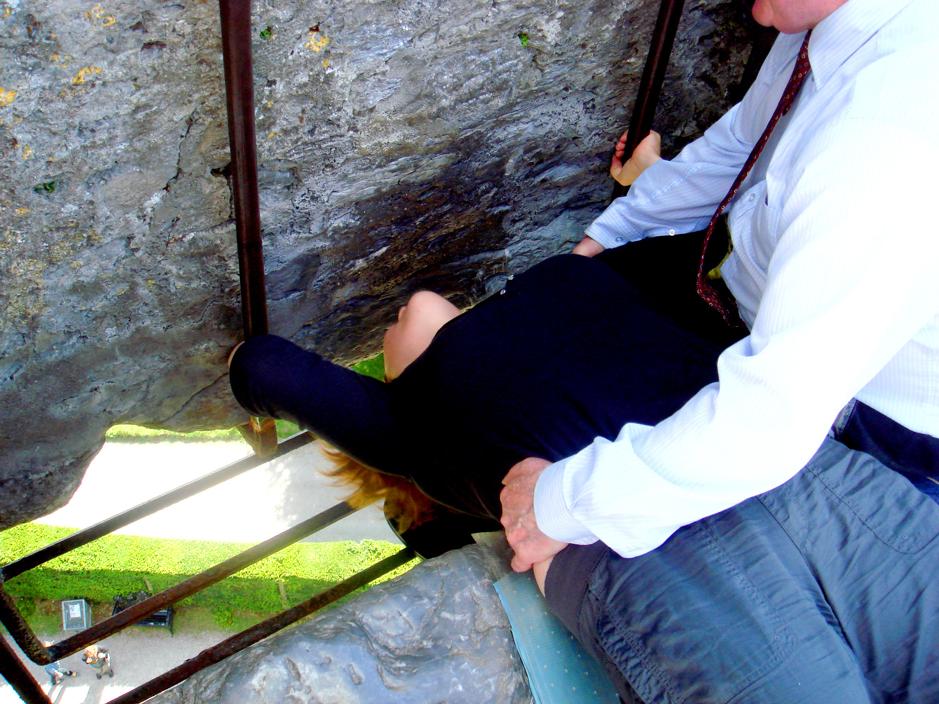 Kissing the Blarney Stone