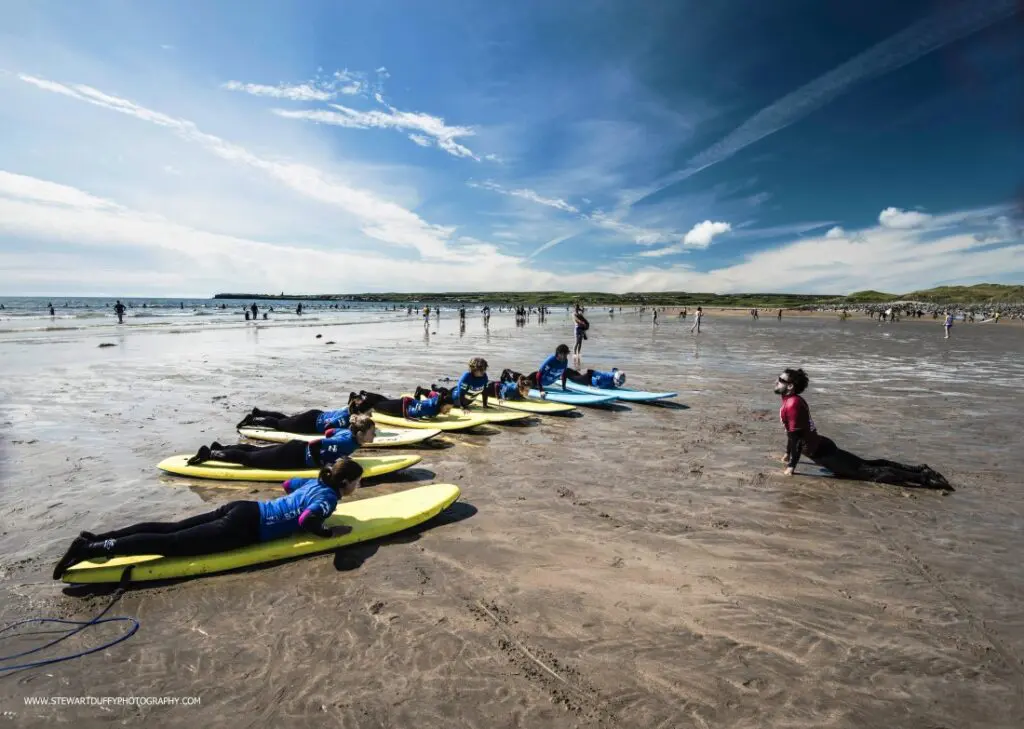 Surfing lesson in Ireland