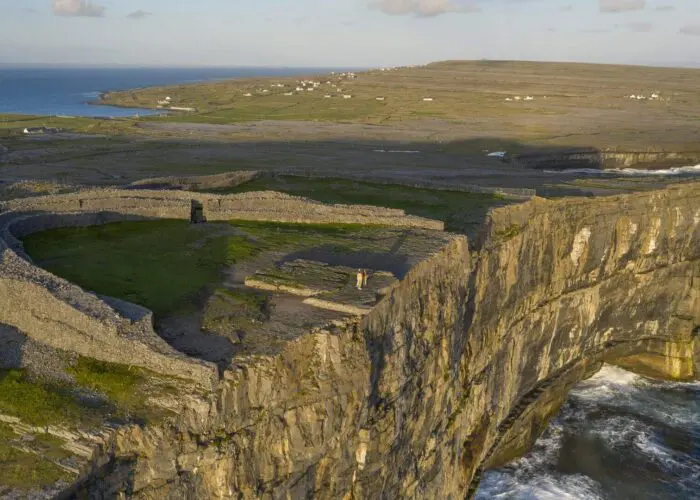 aerial view of Dun Aengus, Inishmore, Aran Islands